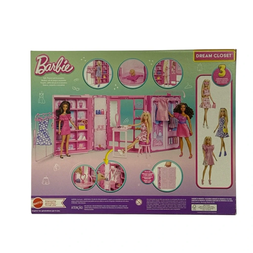 Barbie Fashion Closet Set - Pink and Purple